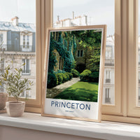 Princeton Poster - New Jersey Art Print - Ivy Covered College Home Decor