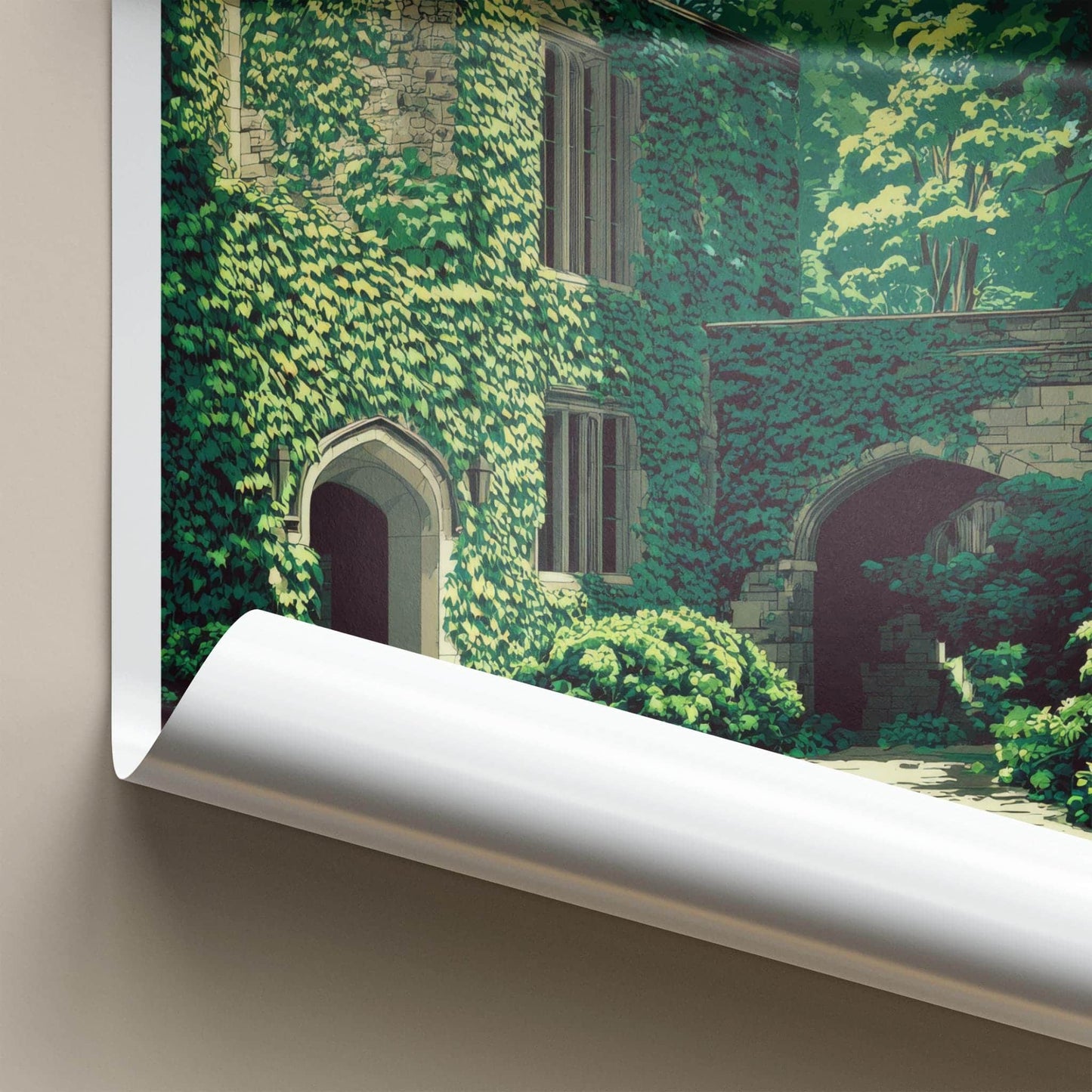 Princeton Poster - New Jersey Travel Art - Ivy Covered Archway Home Decor
