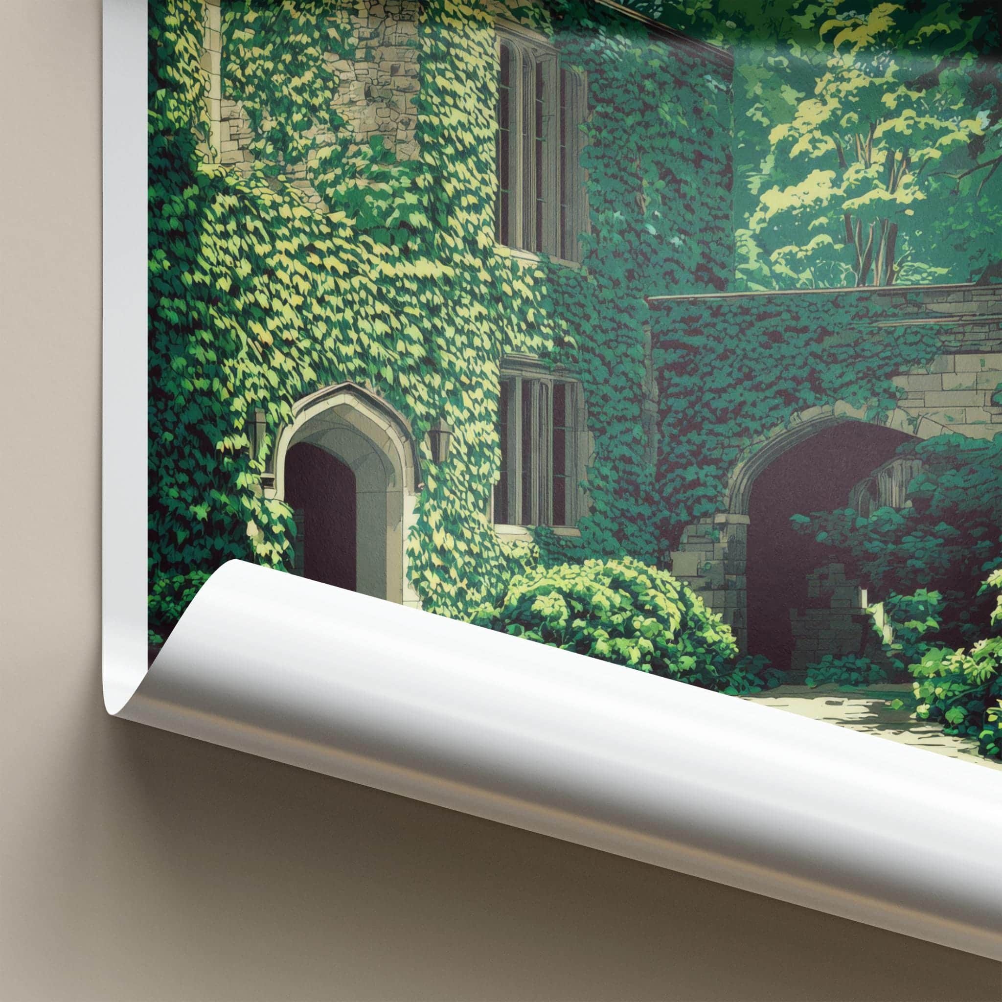 Princeton Poster - New Jersey Travel Art - Ivy Covered Archway Home Decor