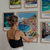 Procida Poster - Italy Travel Art - Colorful Coastal Village Home Art