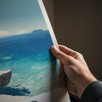 Proizd Poster - Croatia Travel Art - Rocky Coastal View Home Decor
