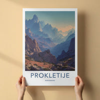 Prokletije Poster - Montenegro Art Print - Rugged Peaks Landscape Home Decor