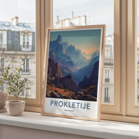 Prokletije Poster - Montenegro Art Print - Rugged Peaks Landscape Home Decor