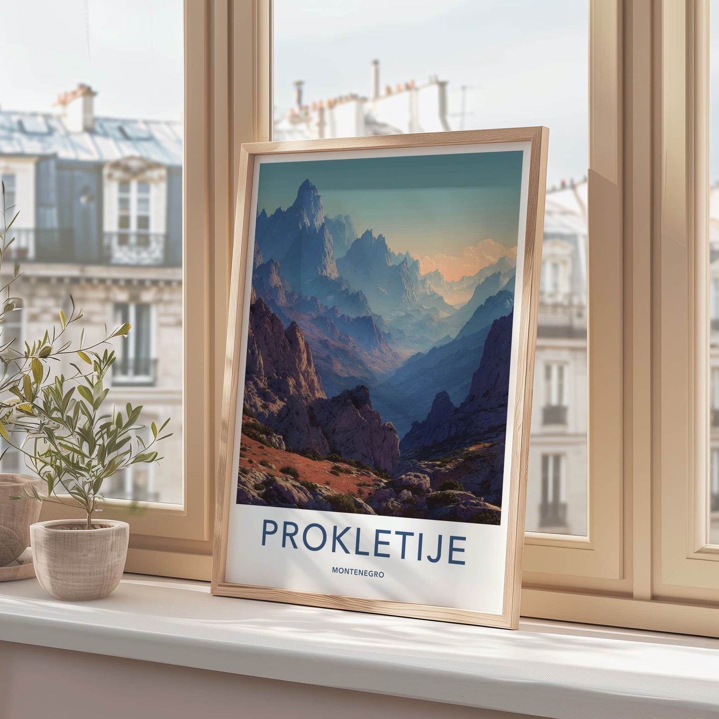 Prokletije Poster - Montenegro Art Print - Rugged Peaks Landscape Home Decor