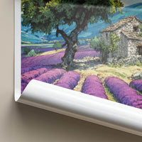 Provence Poster - France Travel Art - Stone House View Home Art