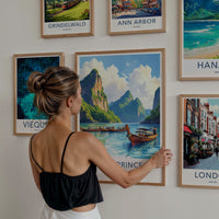 Puerto Princesa Poster - Philippines Travel Art - Tropical Island Home Decor