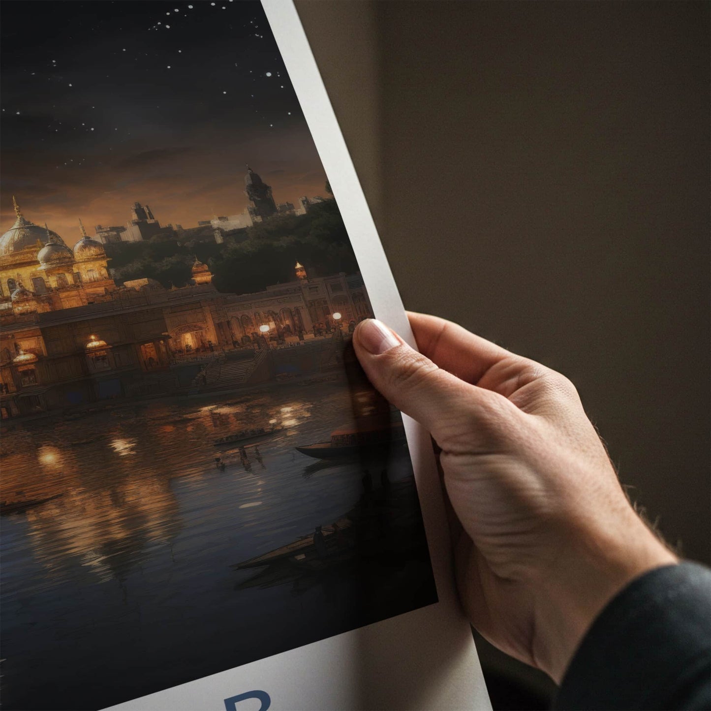 Punjab Poster - India Framed Print - Punjab Temple Night Framed Decor