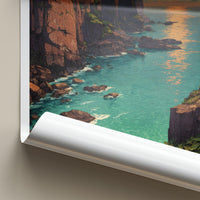 Qingshui Poster - Taiwan Travel Art - Tropical Cliffside Sunset Home Decor