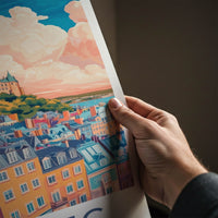 Quebec Poster - Canada Wall Art - Vibrant City Chateau Gallery Art
