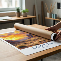 Quetta Poster - Pakistan Wall Art - Vibrant Desert Sunset Home Decor