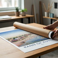 Rann of Kutch Poster - India Fine Art - Gujarat Sandy River Flamingos Gift
