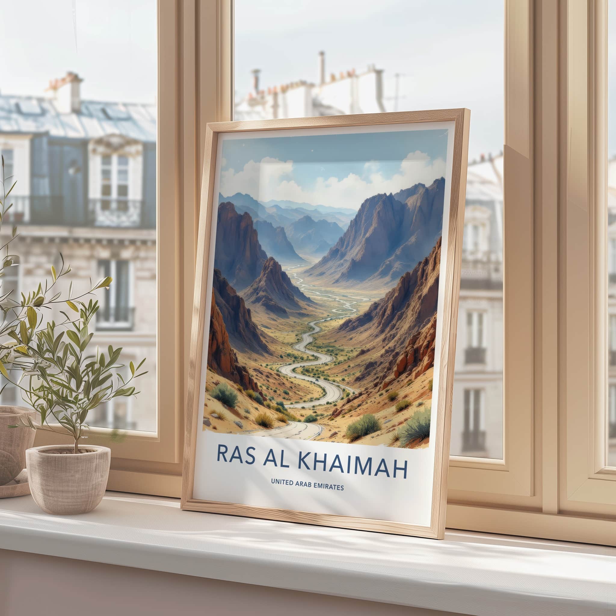 Ras Al Khaimah Poster - United Arab Emirates Winding Road Gallery Art