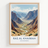 Ras Al Khaimah Poster - United Arab Emirates Winding Road Gallery Art