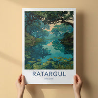 Ratargul Poster - Bangladesh Travel Art - Water Lily Pond Gallery Art