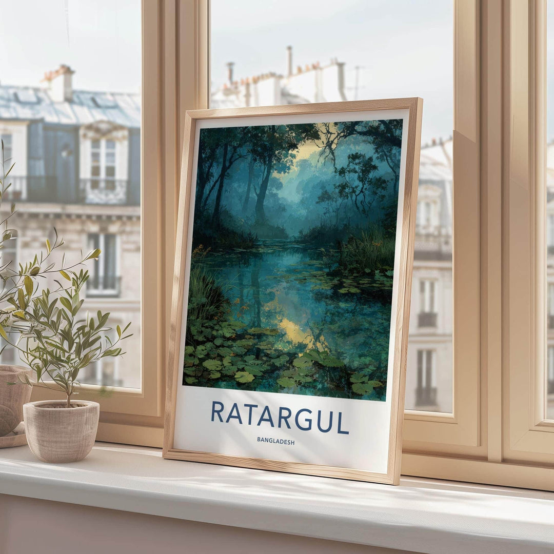RATARGUL Poster - Bangladesh Wall Art - Submerged Jungle Trees Home Decor