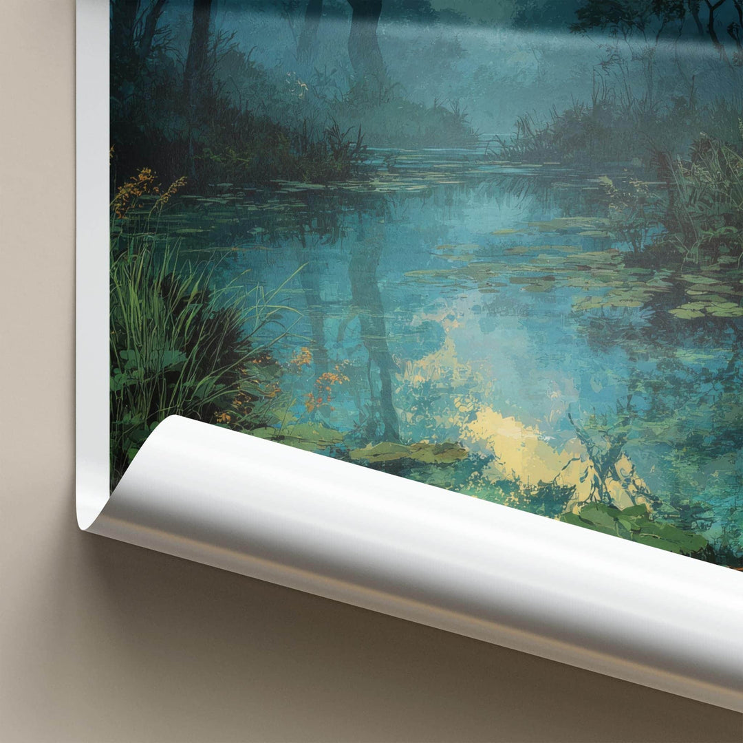 RATARGUL Poster - Bangladesh Wall Art - Submerged Jungle Trees Home Decor