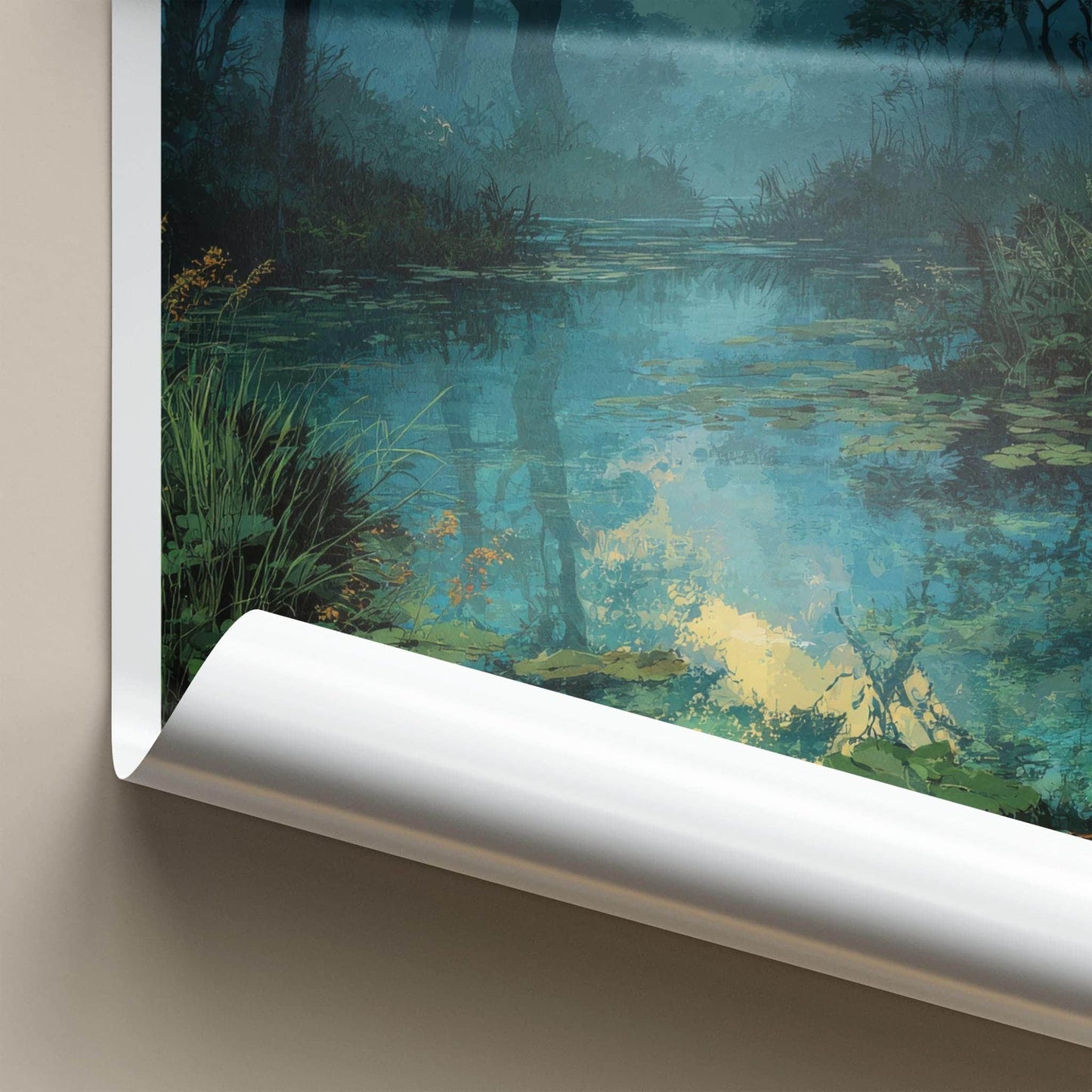 RATARGUL Poster - Bangladesh Wall Art - Submerged Jungle Trees Home Decor