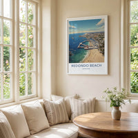 Redondo Beach Poster - California Wall Art - Vibrant Coastal Scene Home Decor
