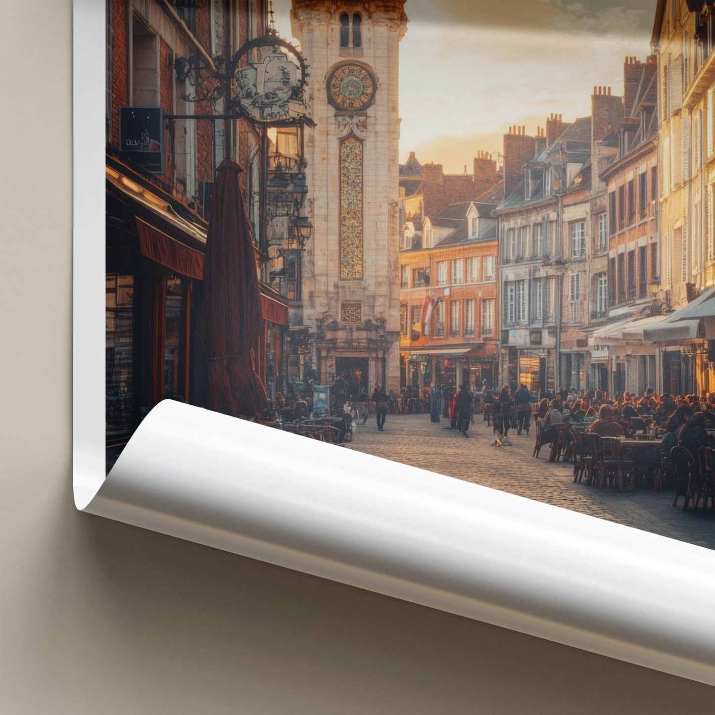 Rennes Poster - France Travel Art - Historic Clock Tower Wall Decor