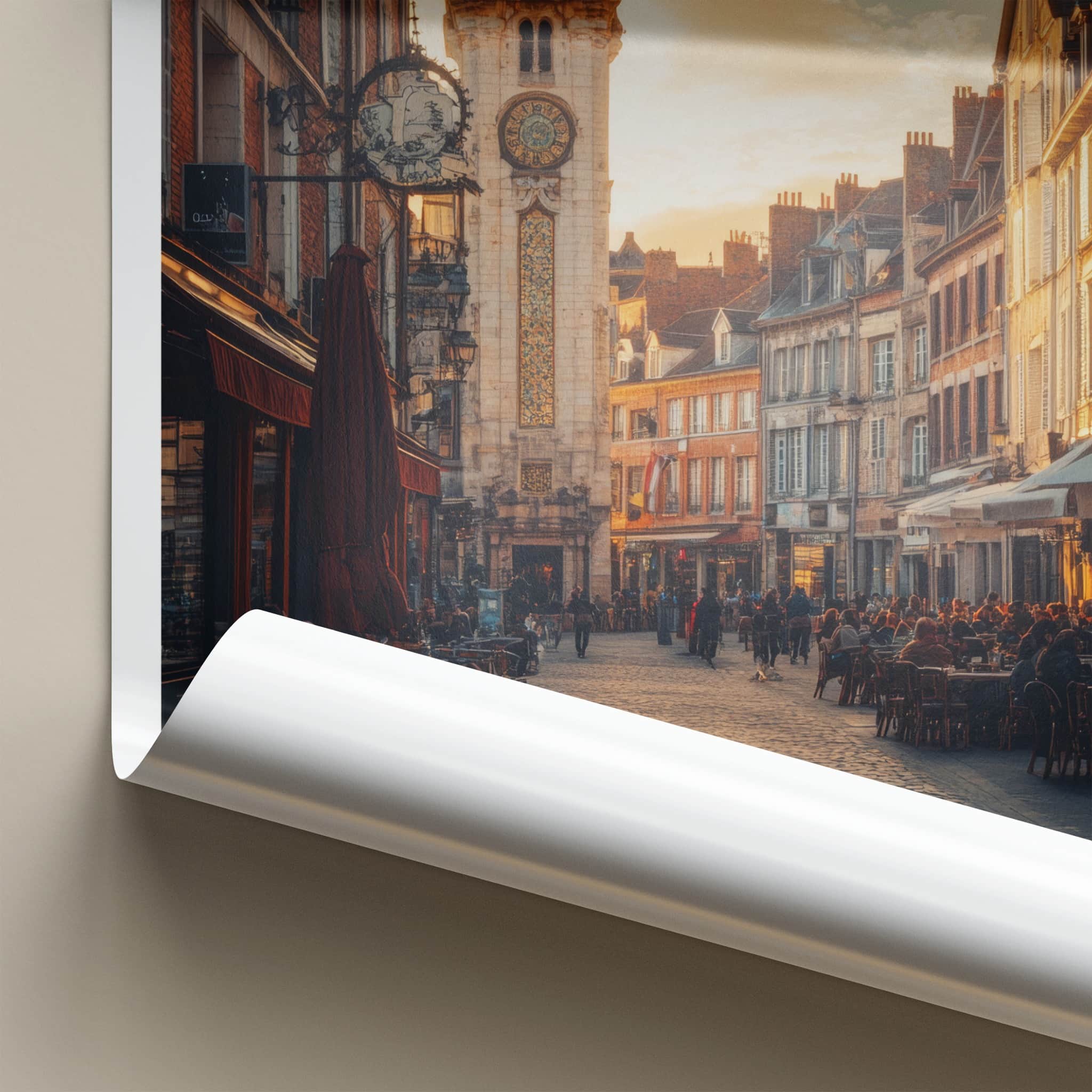 Rennes Poster - France Travel Art - Historic Clock Tower Wall Decor