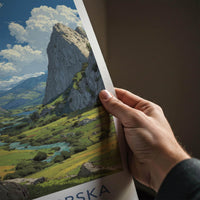 Republika Srpska Poster - Bosnia Herzegovina Wall Art - Lush Green Valley Gift