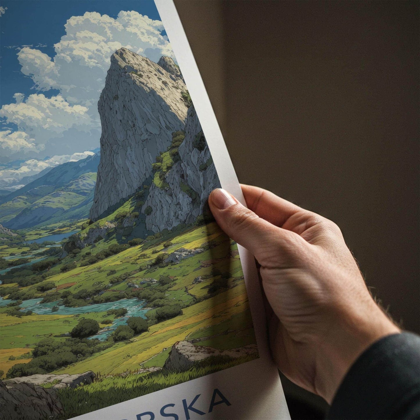 Republika Srpska Poster - Bosnia Herzegovina Wall Art - Lush Green Valley Gift