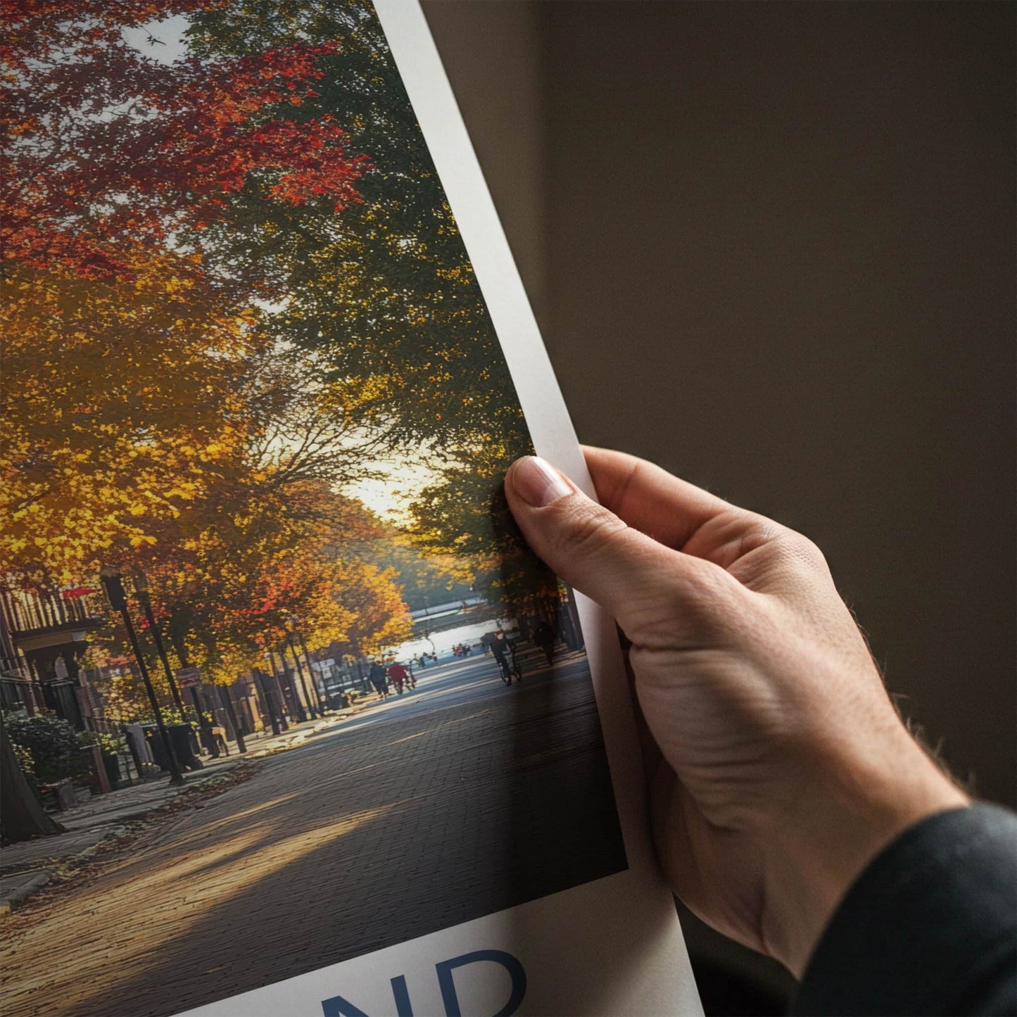 Richmond Poster - Virginia Travel Art - Autumn Street Scene Home Decor