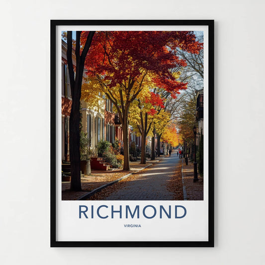 Richmond Poster - Virginia Wall Art - Vibrant Fall Foliage Home Decor