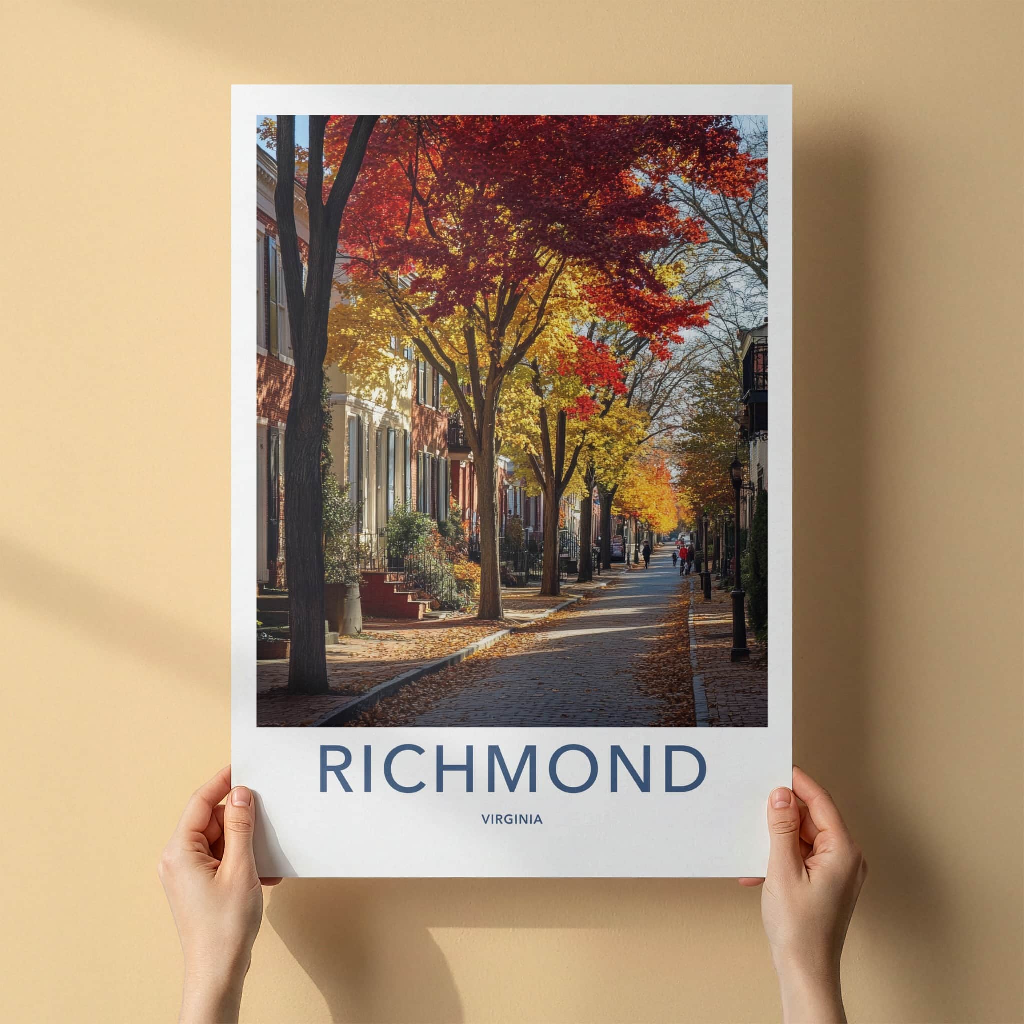 Richmond Poster - Virginia Wall Art - Vibrant Fall Foliage Home Decor