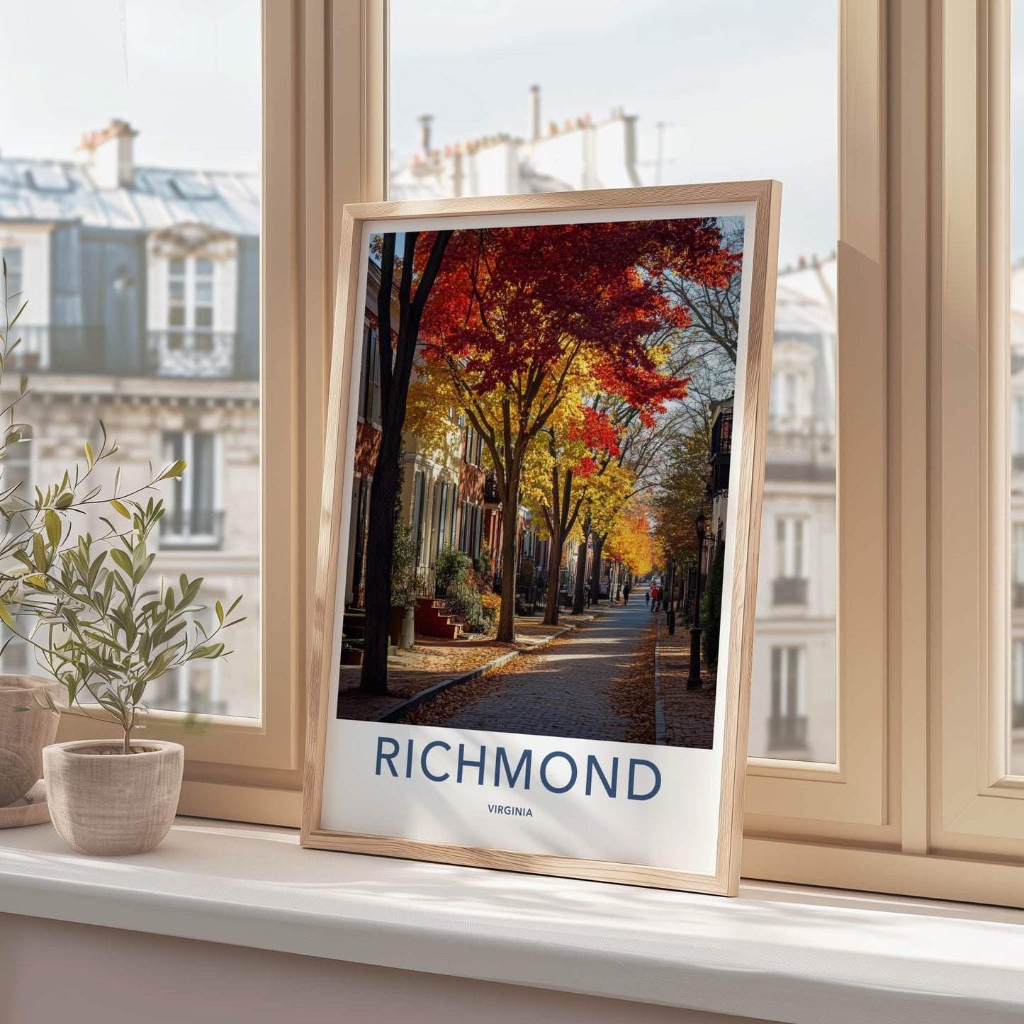 Richmond Poster - Virginia Wall Art - Vibrant Fall Foliage Home Decor