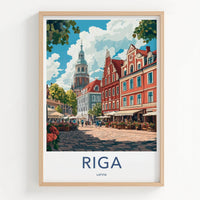 Riga Poster - Latvia Wall Art