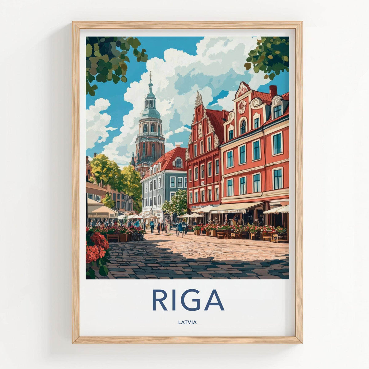 Riga Poster - Latvia Wall Art