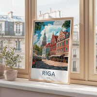Riga Poster - Latvia Wall Art