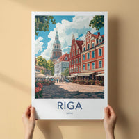 Riga Poster - Latvia Wall Art