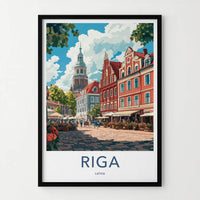 Riga Poster - Latvia Wall Art