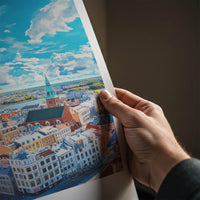 Riga Poster - Latvia Wall Art Featuring Old Town Decor & City Skyline
