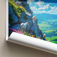 Rila Poster - Bulgaria Wall Art - Mountain Goats Vista Home Decor