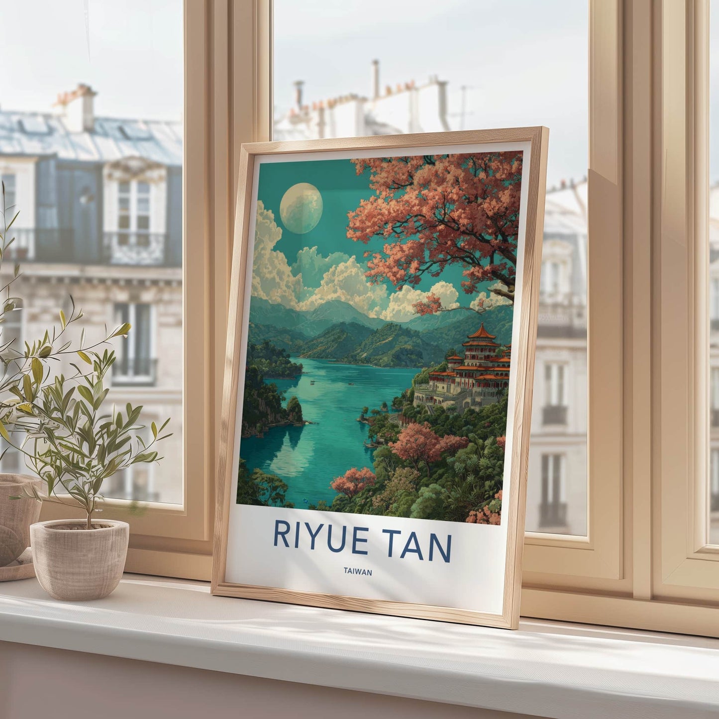 Riyue Tan Poster Taiwan Wall Art Temple Home Decor