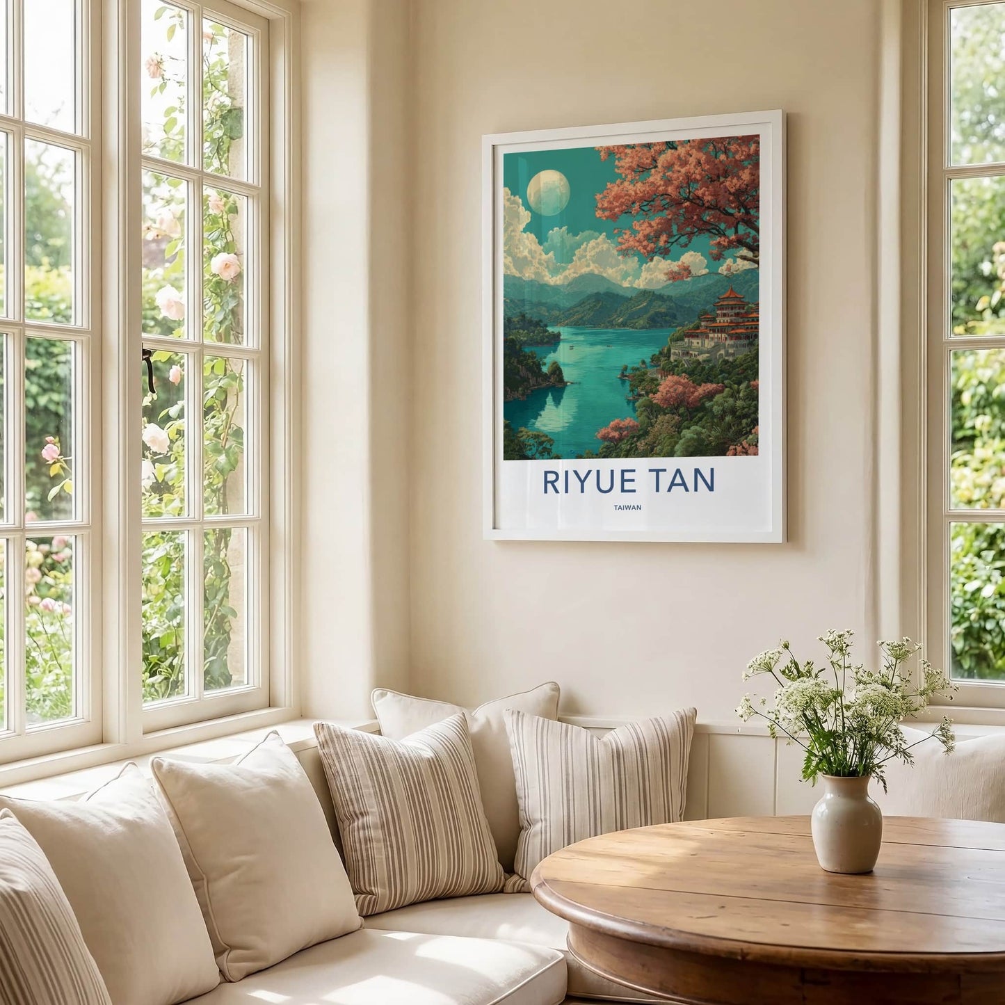 Riyue Tan Poster Taiwan Wall Art Temple Home Decor