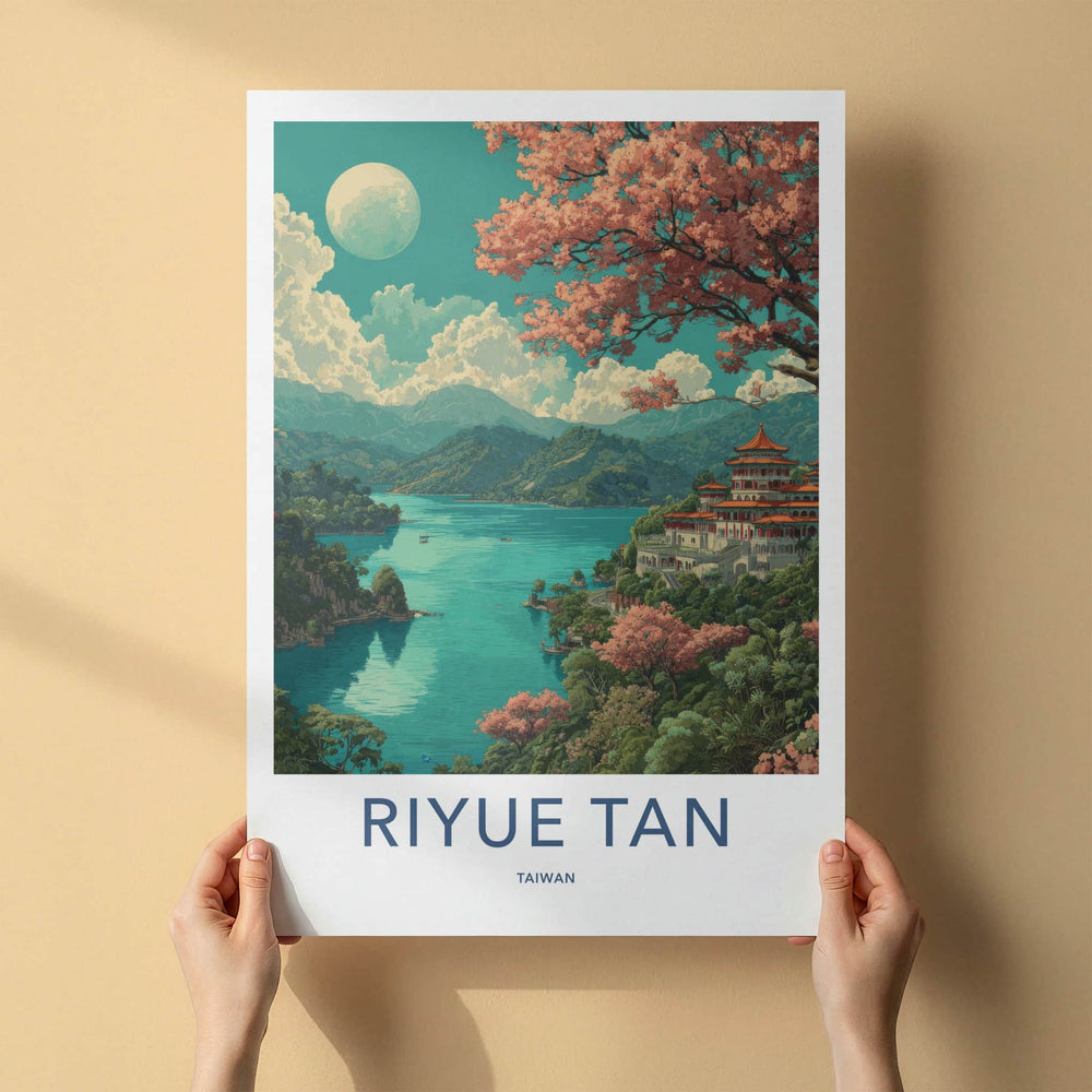 Riyue Tan Poster Taiwan Wall Art Temple Home Decor