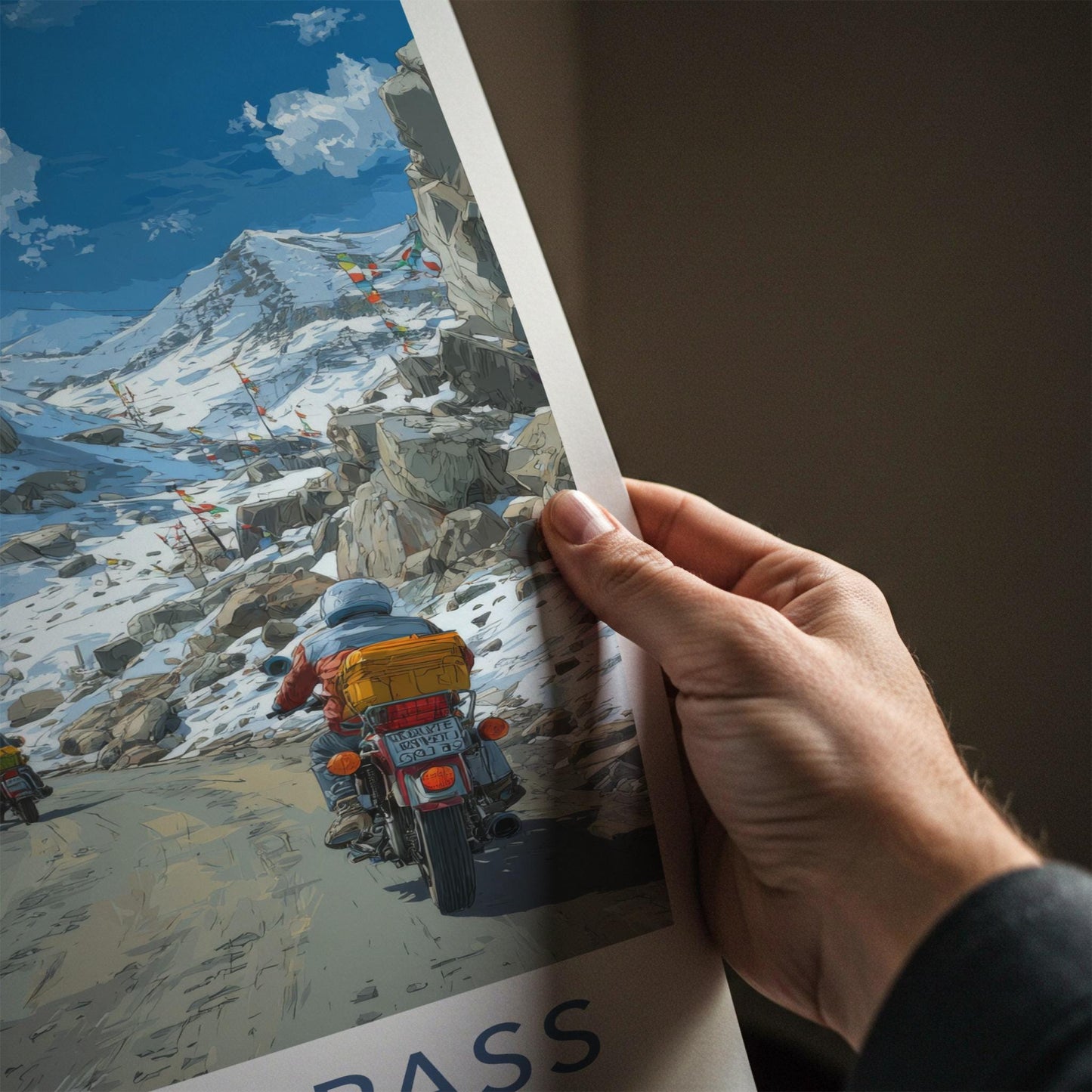 Rohtang Pass Poster - India Travel Art - Himachal Pradesh Journey Home Decor