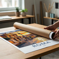 Roma Poster - Italy Travel Print - Warm Sunset Europe Home Decor