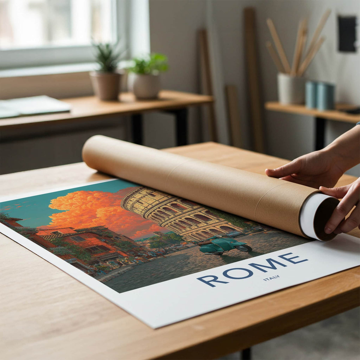 ROME Poster - ITALY Travel Art