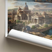 Rome Poster - Italy Travel Art - Grand Roman Architecture Wall Decor