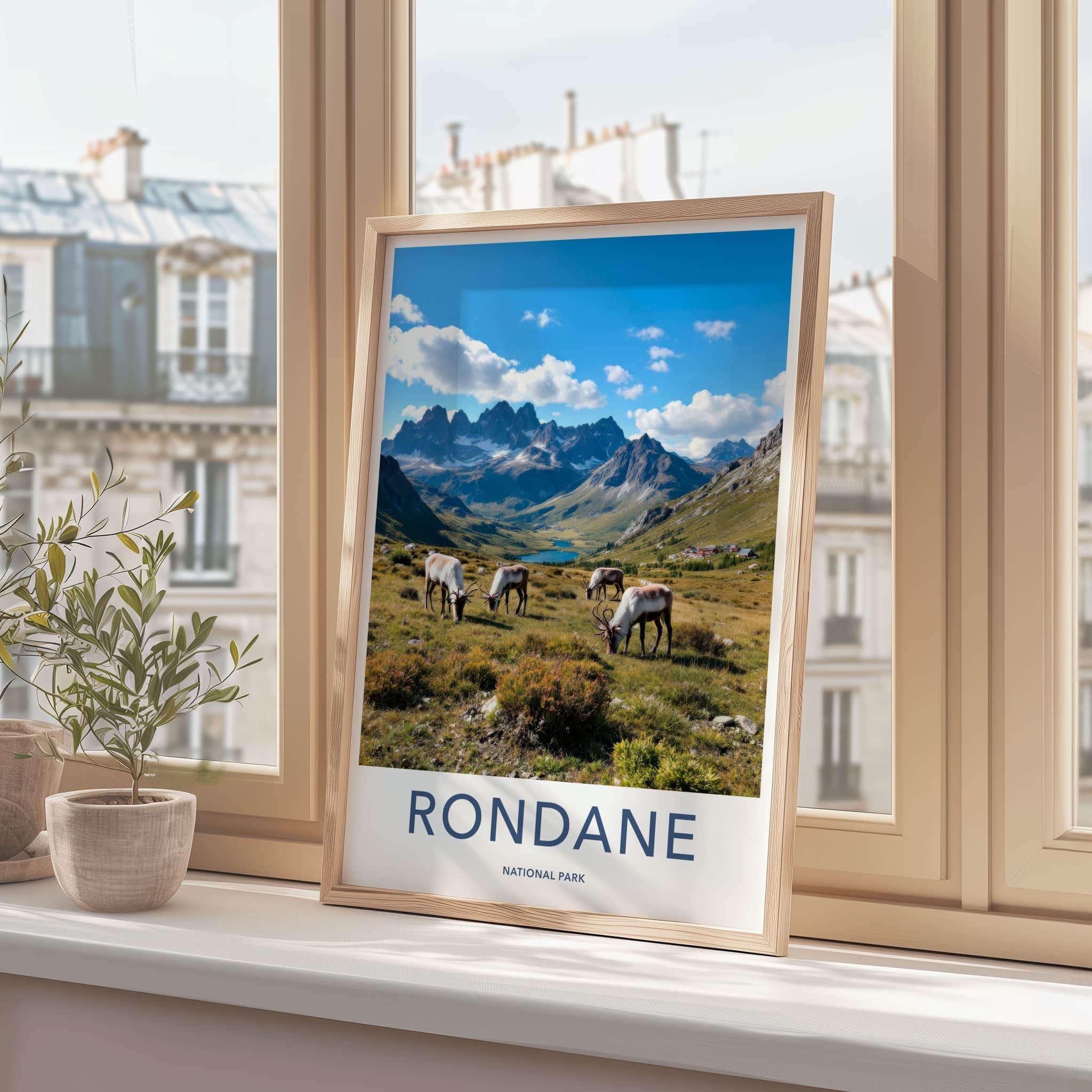 Rondane National Park Poster - Norway Travel Art - Wild Reindeer Mountains Home Decor