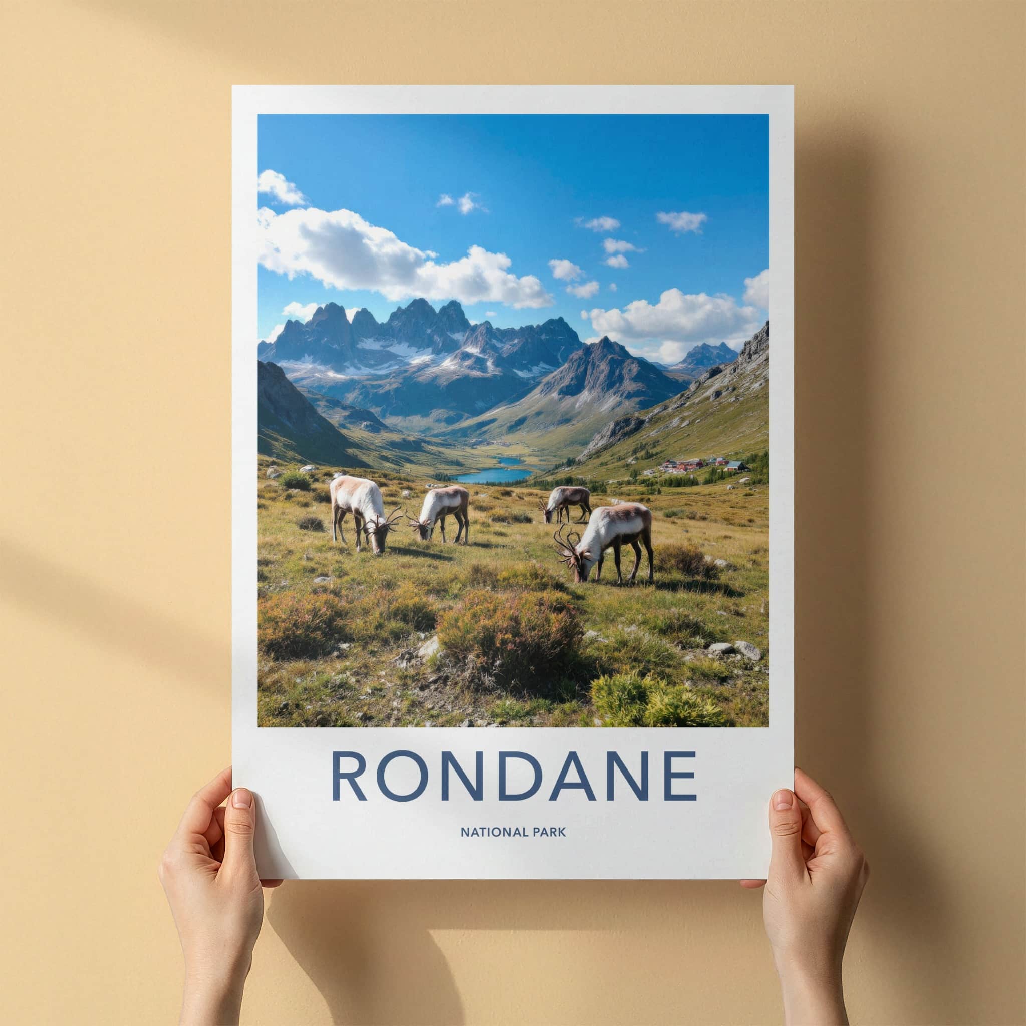 Rondane National Park Poster - Norway Travel Art - Wild Reindeer Mountains Home Decor