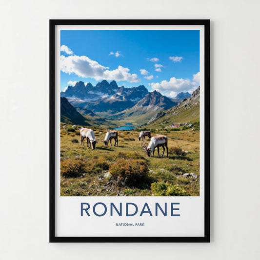 Rondane National Park Poster - Norway Travel Art - Wild Reindeer Mountains Home Decor