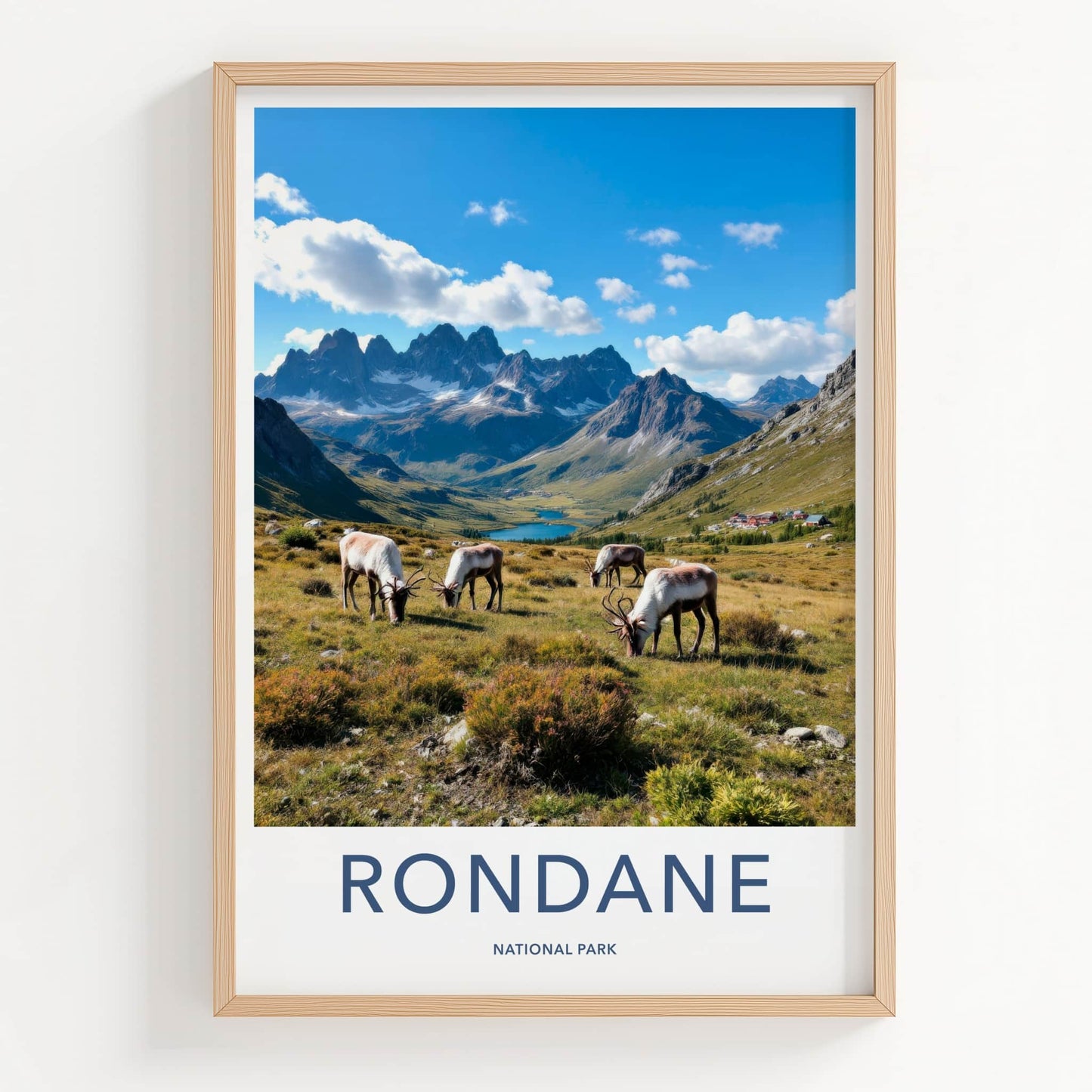 Rondane National Park Poster - Norway Travel Art - Wild Reindeer Mountains Home Decor
