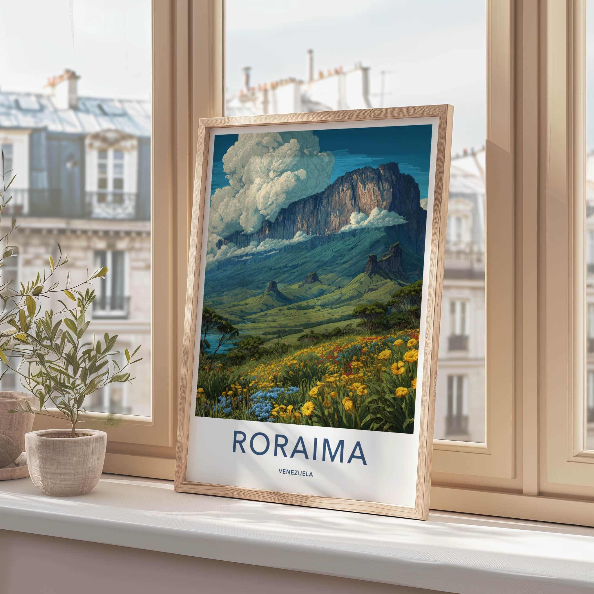 Roraima Poster - Venezuela Majestic Tepui Overlook Wall Art