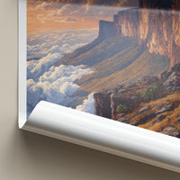 Roraima Poster - Venezuela Travel Art - Dramatic Cloudscape Cliffs Wall Decor